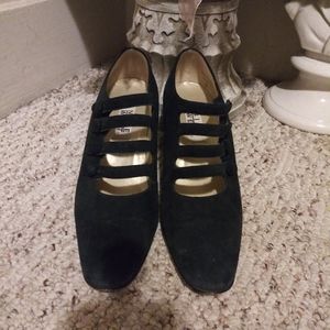 Vtge. Nine West Ashford 1920's Style Strappy Pumps